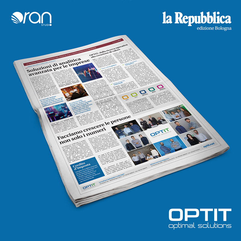 Uscite stampa: Optit su La Repubblica ed. Bologna
