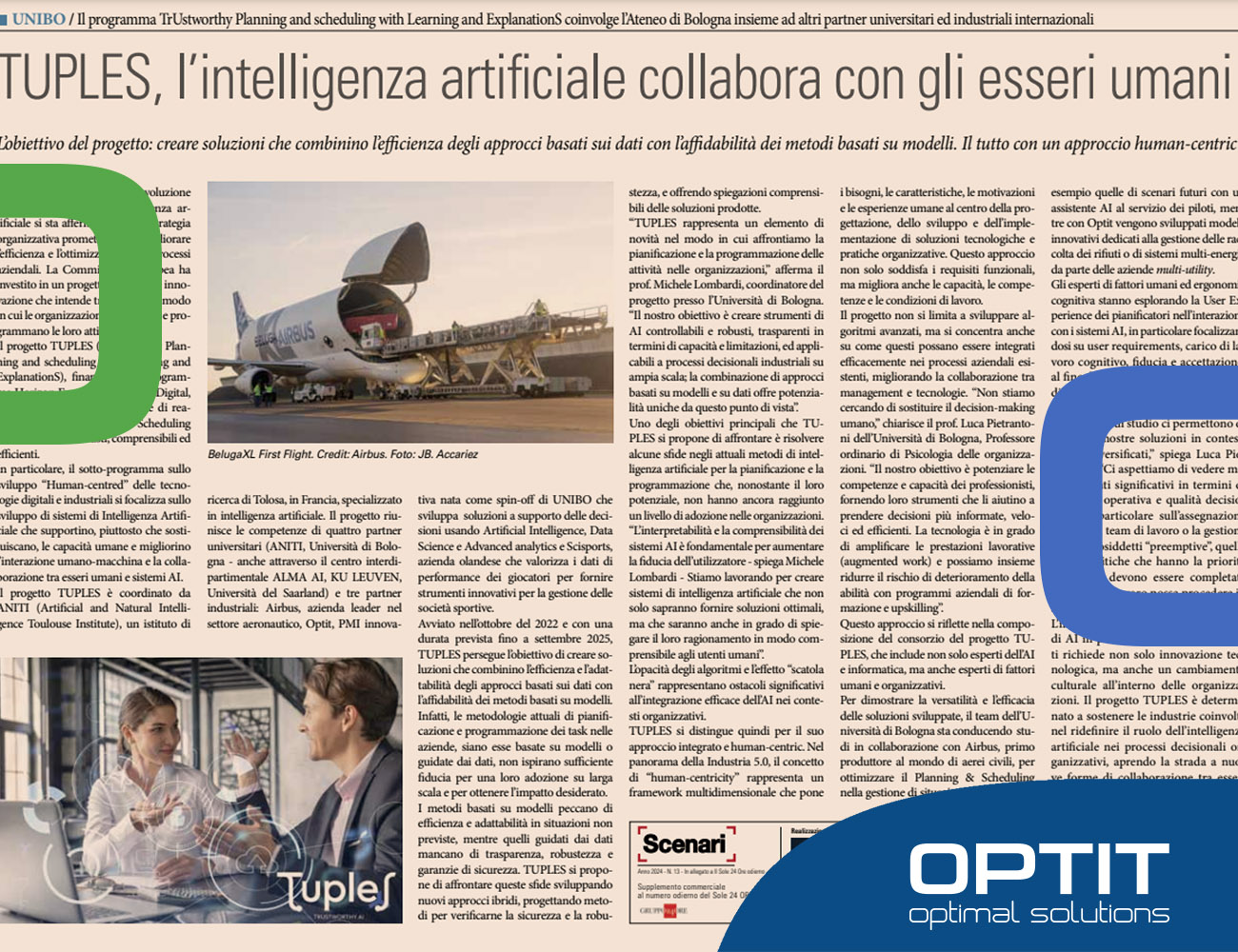 TUPLES, nuove forme di collaborazione tra esseri umani e sistemi di AI